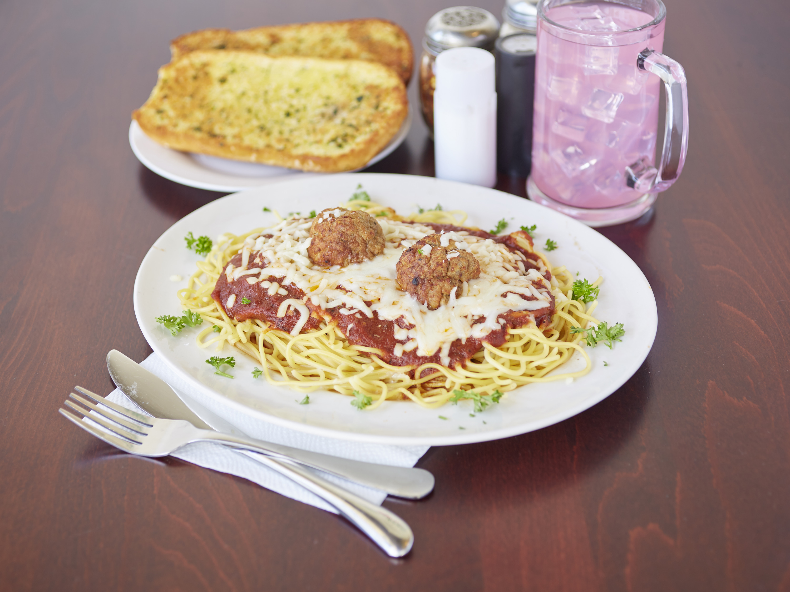Order Spaghetti with Meatball food online from Tottino's Pizza store, Inglewood on bringmethat.com