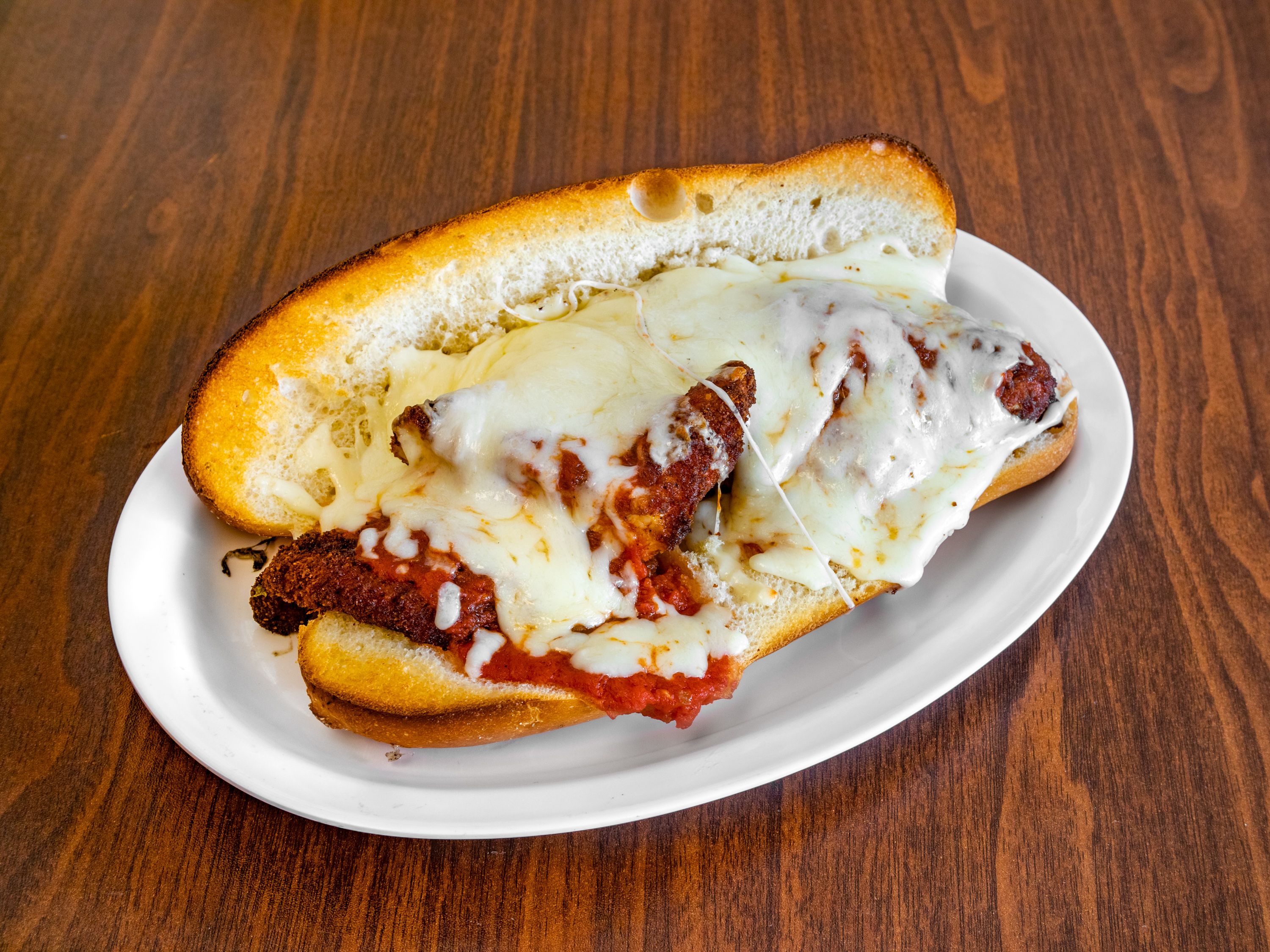 Order Veal Parmigiana Sub food online from Dominick's 2 store, Branchburg on bringmethat.com