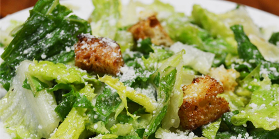Order Caesar Salad food online from The Pizzeria-Mission TX store, Mission on bringmethat.com