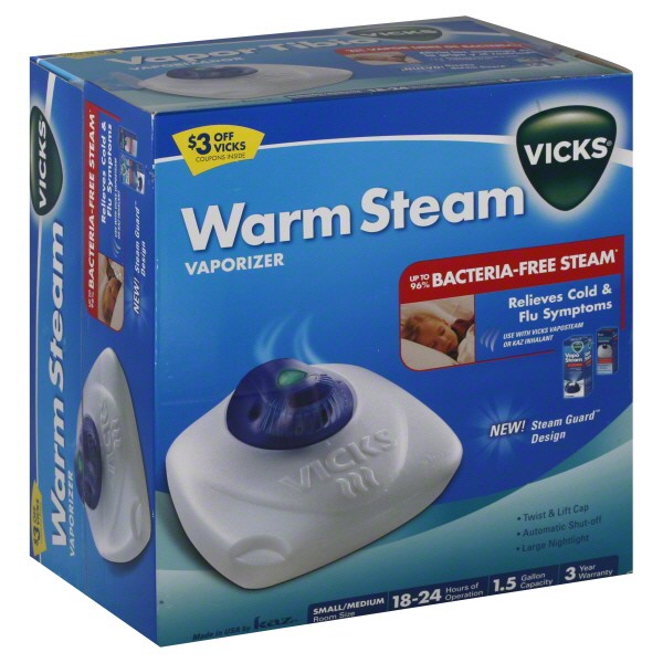 Order Vicks Warm Steam Vaporizer food online from Rite Aid store, MILLER PLACE on bringmethat.com