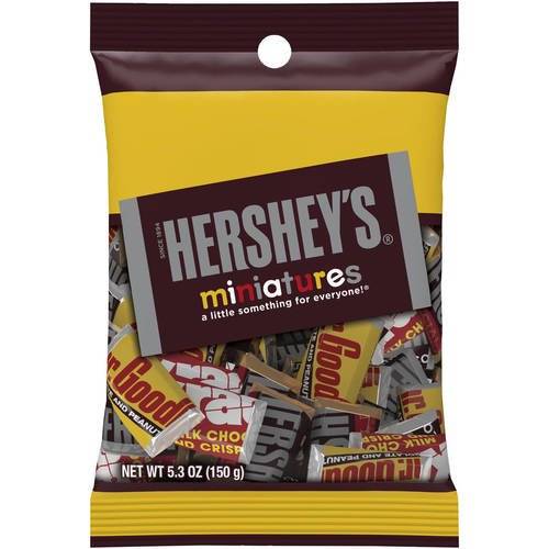 Order Hershey's Miniatures Chocolate Assortment Candy food online from Exxon Food Mart store, Port Huron on bringmethat.com