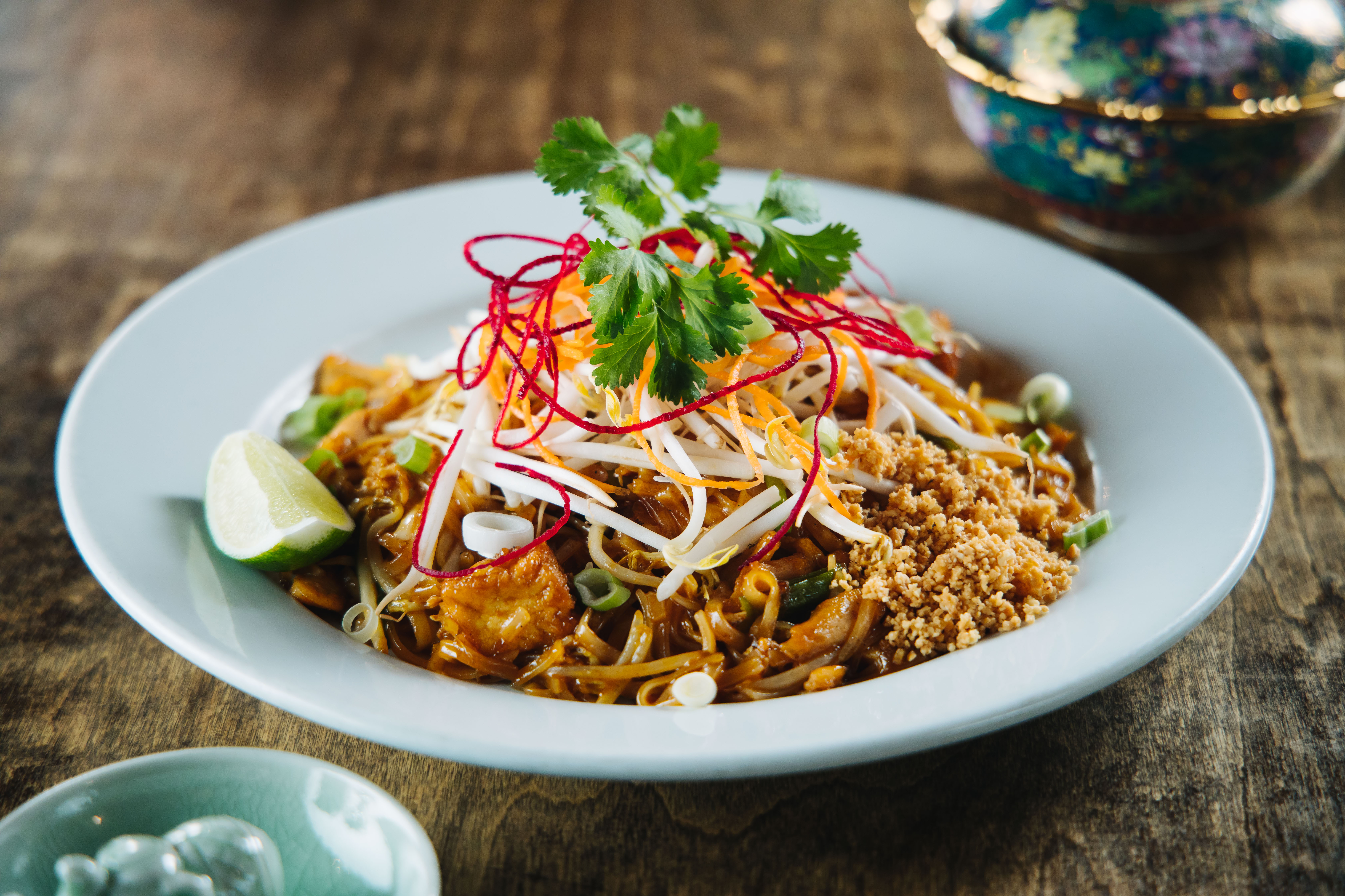 Order Pad Thai Noodles food online from Si Lom store, Dallas on bringmethat.com
