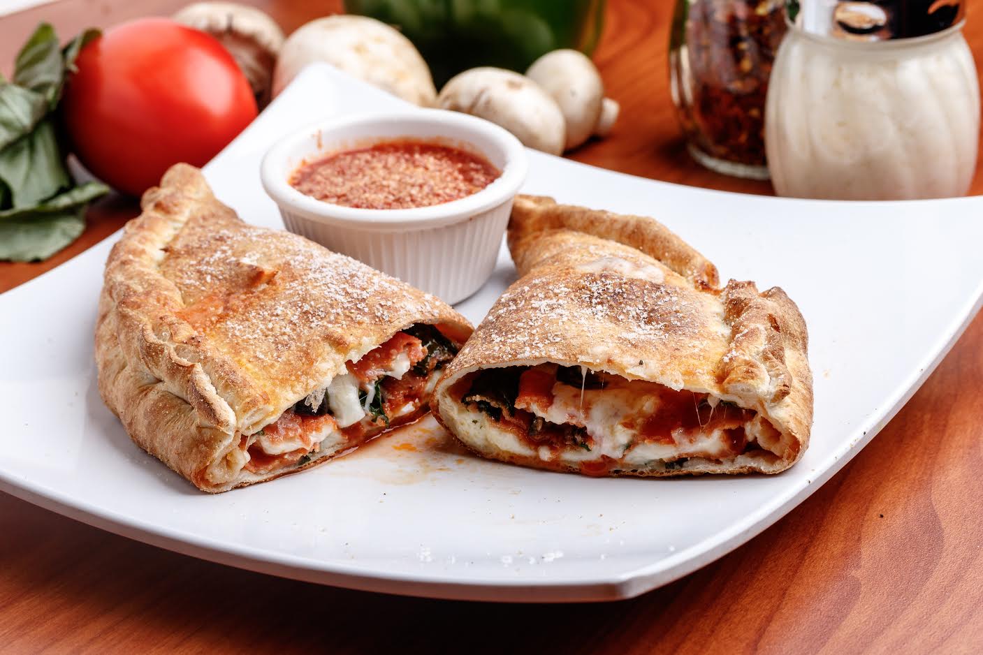 Order Cheese Calzone food online from Pizza Lounge store, Houston on bringmethat.com