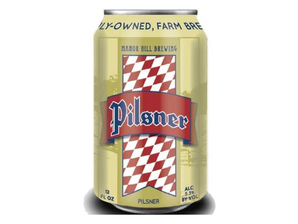 Order Manor Hill Pilsner - 6x 12oz Cans food online from Magothy Wine & Spirits store, Severna Park on bringmethat.com