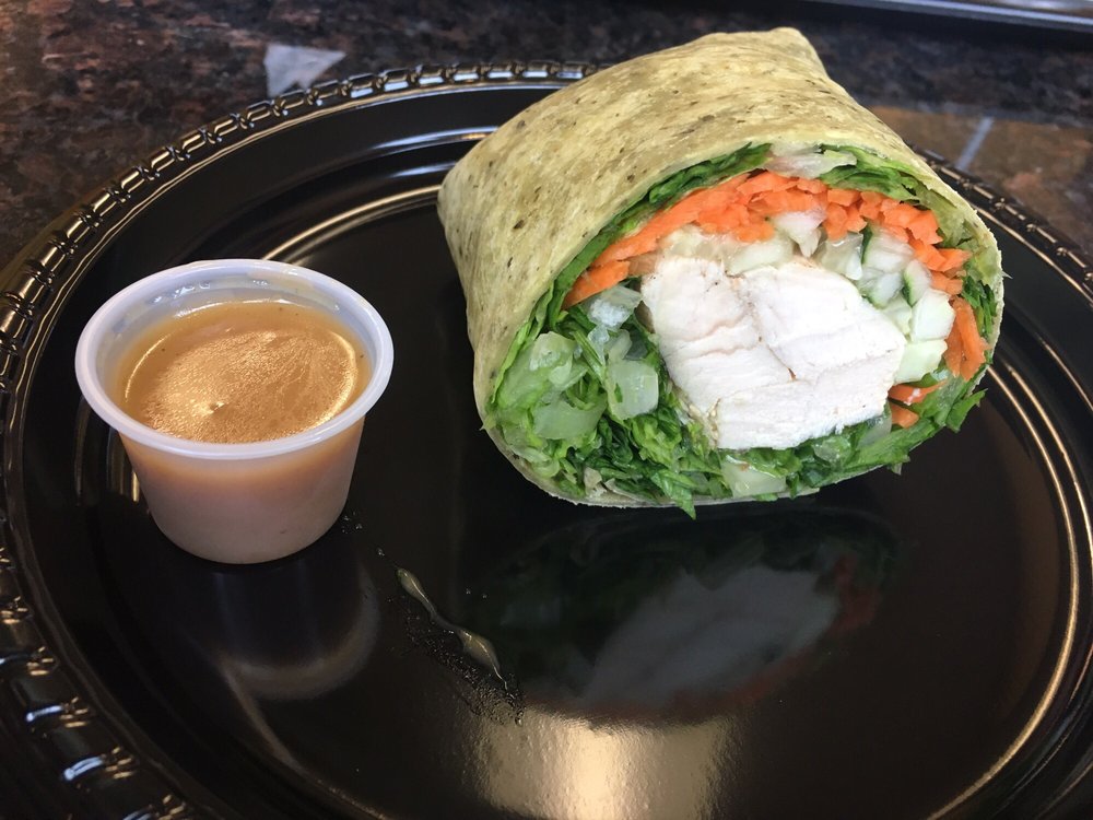 Order Grilled Sesame Chicken Wrap food online from E Fresh store, New Hyde Park on bringmethat.com