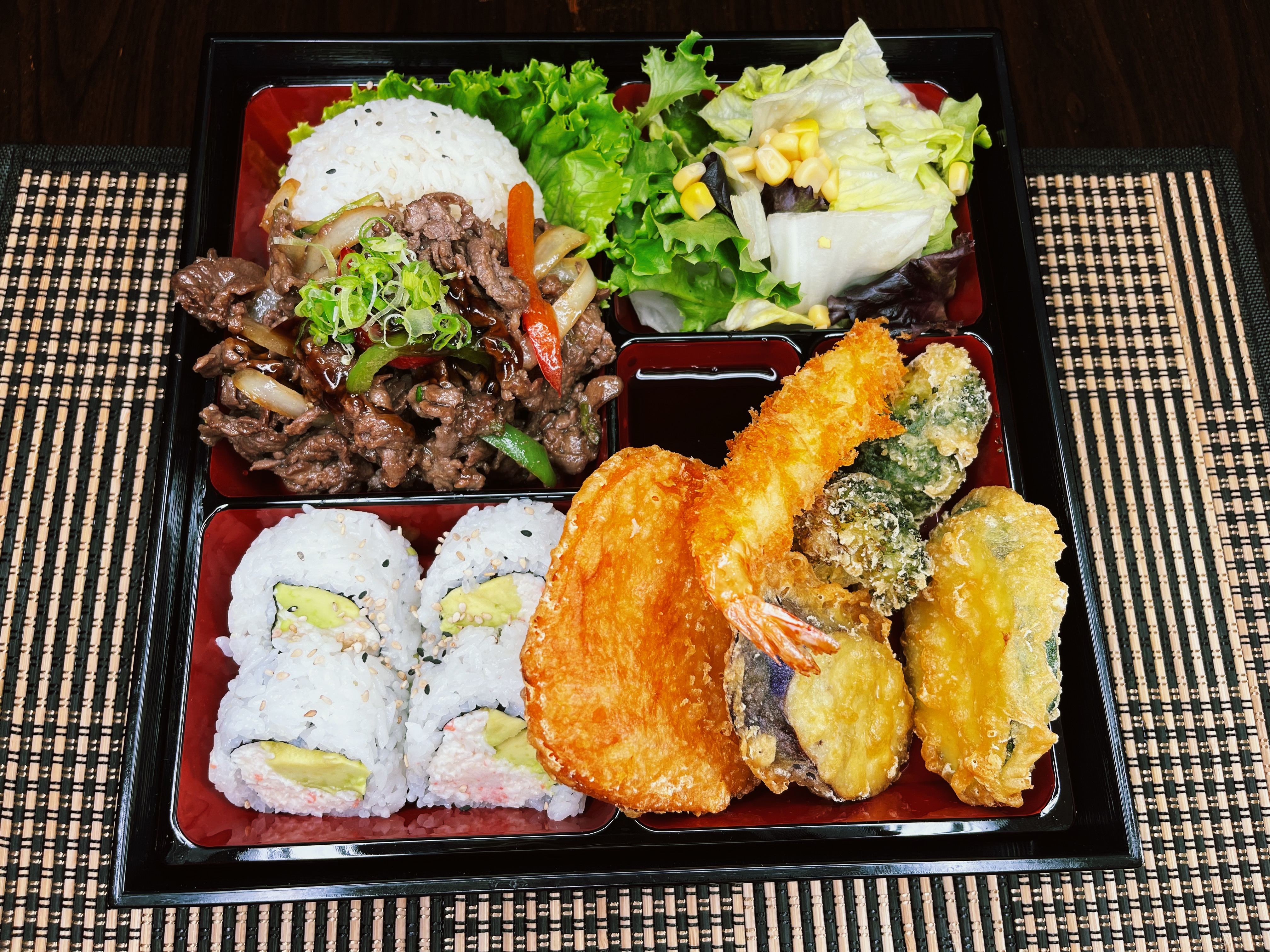 Order 2. Beef Teriyaki Bento Box food online from Sushien store, Carson on bringmethat.com