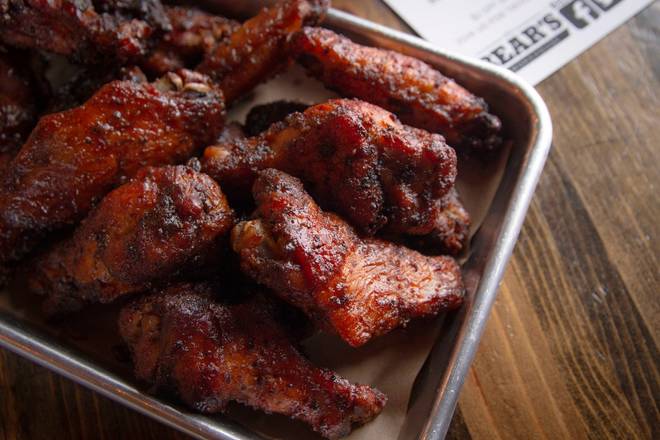 Order Dozen Smoked Wings food online from Bear Smokehouse store, New Haven on bringmethat.com