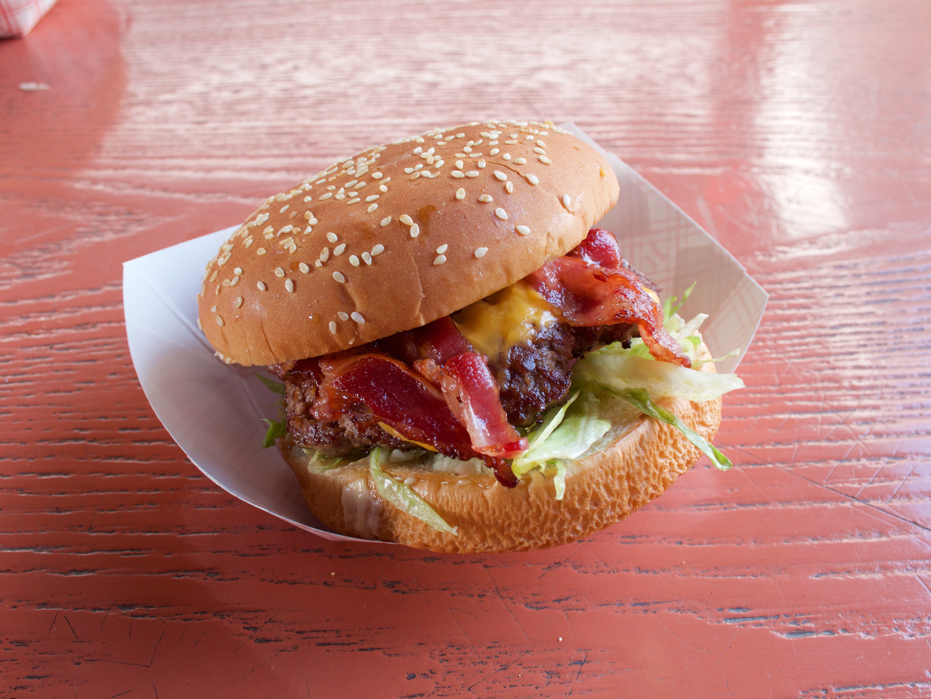 Order 4. Star Bacon Burger food online from 209 Five Star Burger 2 store, Stockton on bringmethat.com