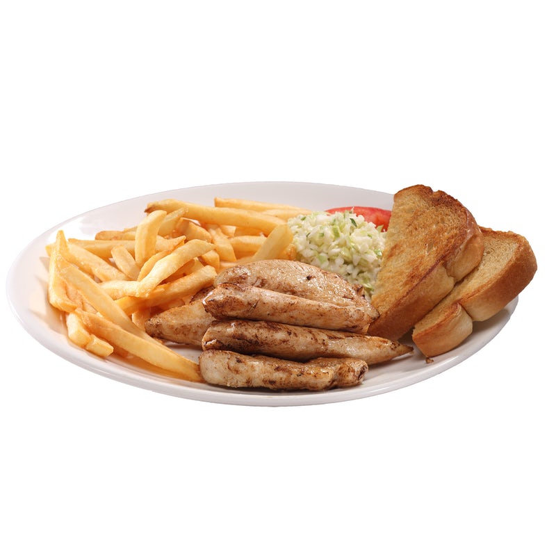 Order 6 Grilled Chicken Tender Platter food online from Hwy 55 Burgers Shakes & Fries store, Four Oaks on bringmethat.com