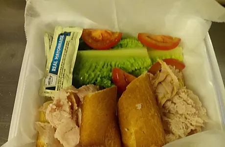 Order Turkey Club Sandwich food online from Johnny's Pizza store, Kankakee on bringmethat.com