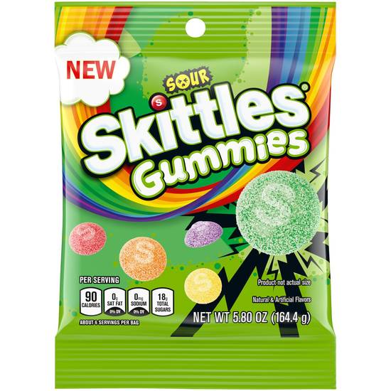 Order Skittles Sour Gummies Chewy Candy Assortment, 5.8 OZ food online from Cvs store, SARATOGA on bringmethat.com