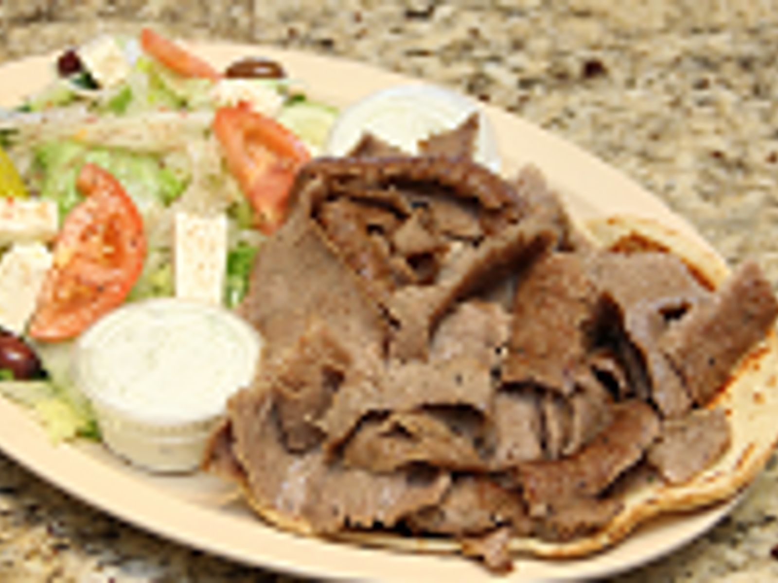 Order Gyros Plate food online from Squabs Gyros store, Melrose Park on bringmethat.com