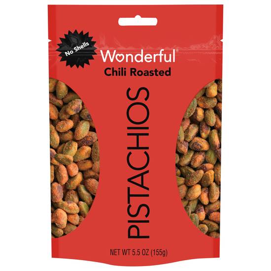 Order Wonderful Pistachios, No Shells, Chili Roasted Nuts, 5.5 OZ Resealable Pouch food online from Cvs store, UPLAND on bringmethat.com