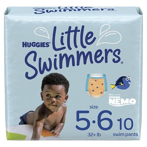 Order Huggies Little Swimmers Swim Diapers Size 5-6 - 10.0 ea food online from Walgreens store, Denton on bringmethat.com
