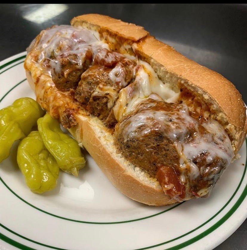Order SM Meatball Parm Sub food online from Mario Italian Cafe Vi store, Indio on bringmethat.com
