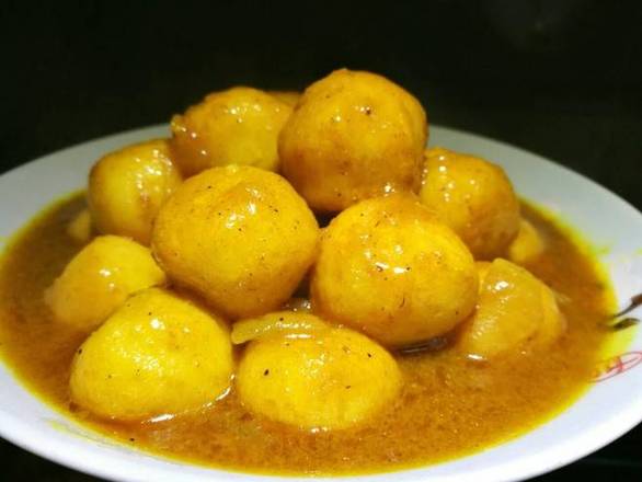 Order Curry Fishballs or Beefballs 咖喱鱼蛋或牛肉 food online from SO GOOD TASTE INC store, Ny on bringmethat.com