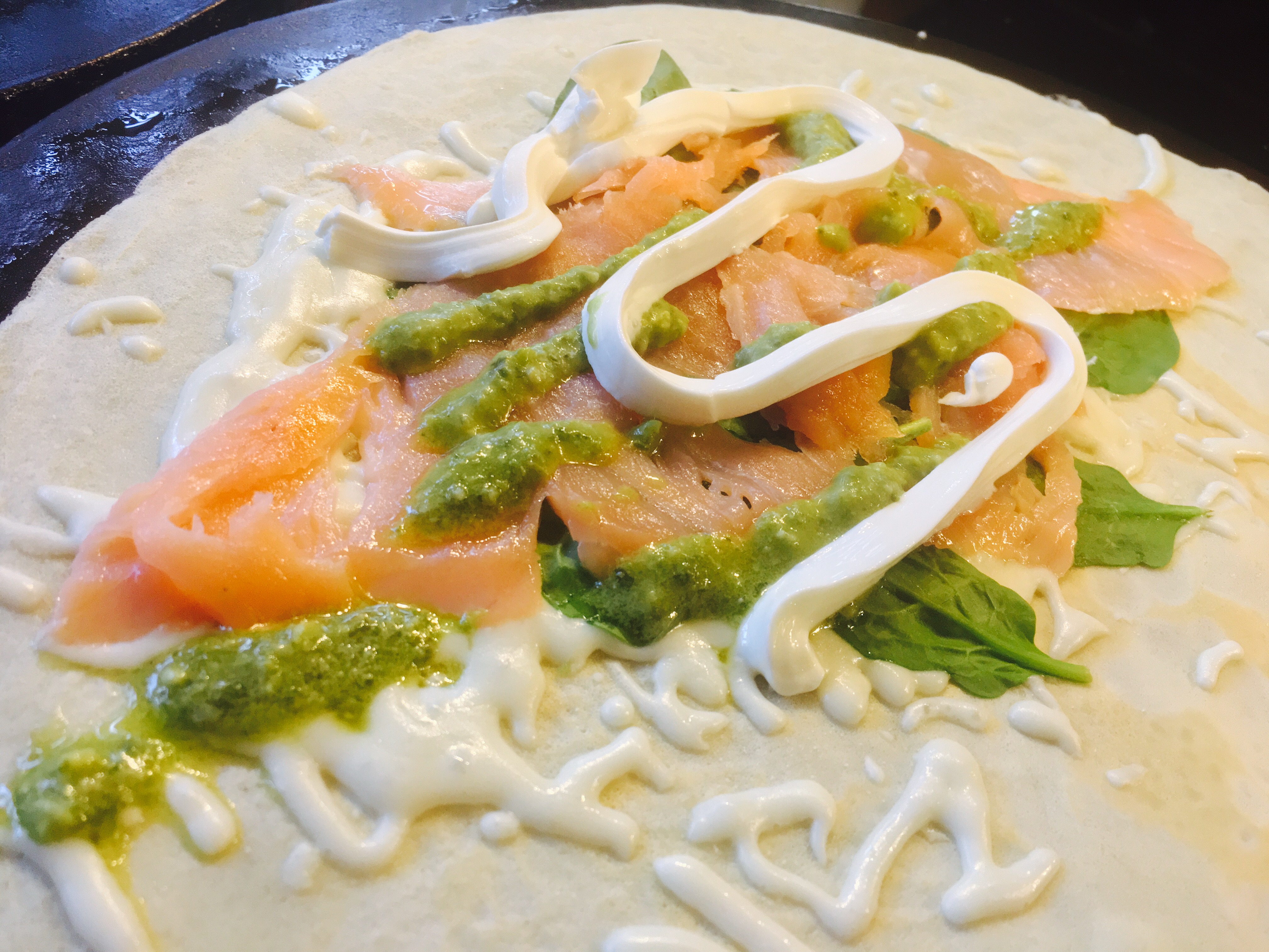 Order Salmon Crepe food online from The Creperie Cafe store, Boise on bringmethat.com