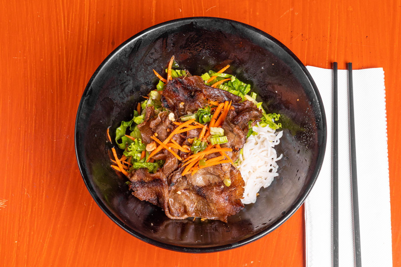 Order Grilled Beef Bowl food online from Rice Noodle Bowls store, Monrovia on bringmethat.com
