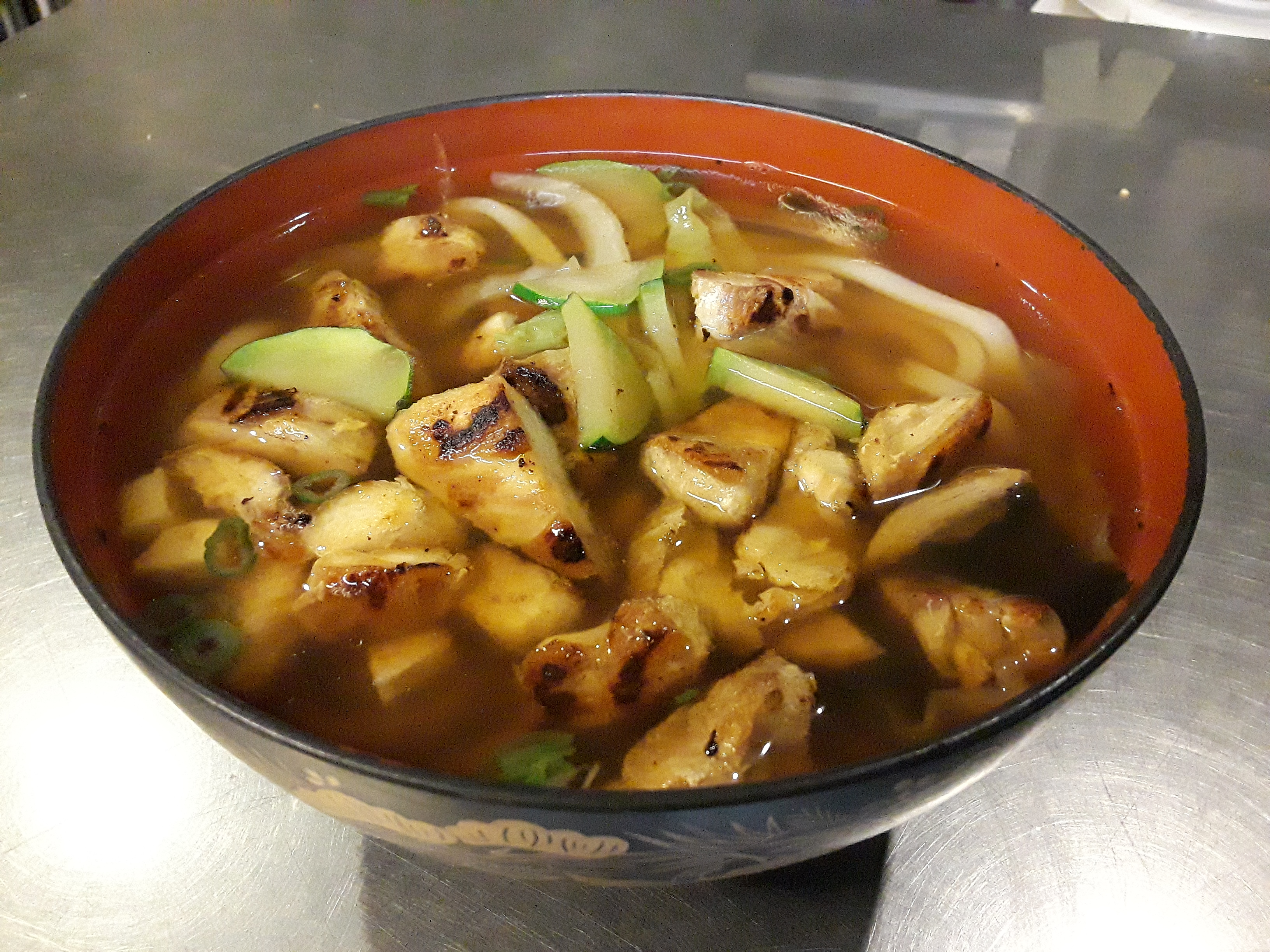 Order Chicken Udon Soup food online from Sushi Dragon store, Sun Valley on bringmethat.com