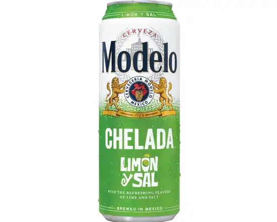 Order Modelo Chelada Limon y Sal 24oz Can food online from Sousa Wines & Liquors store, Mountain View on bringmethat.com