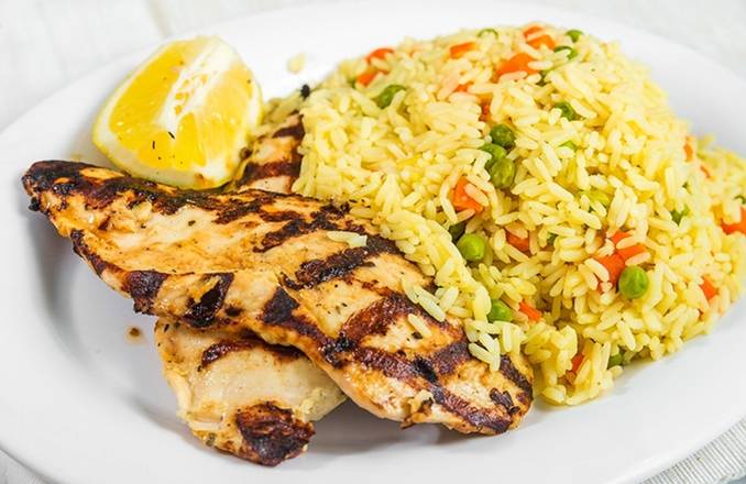 Order Grilled Chicken Platter food online from Greek xpress store, New York on bringmethat.com