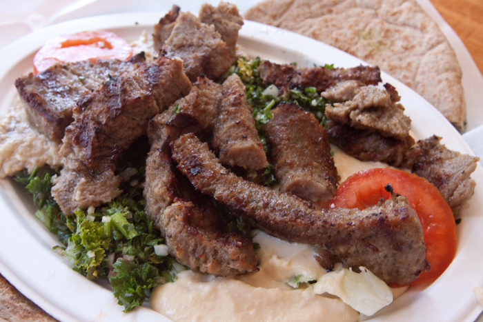 Order Gyro Delight Plate food online from Hungry Pocket store, Santa Monica on bringmethat.com