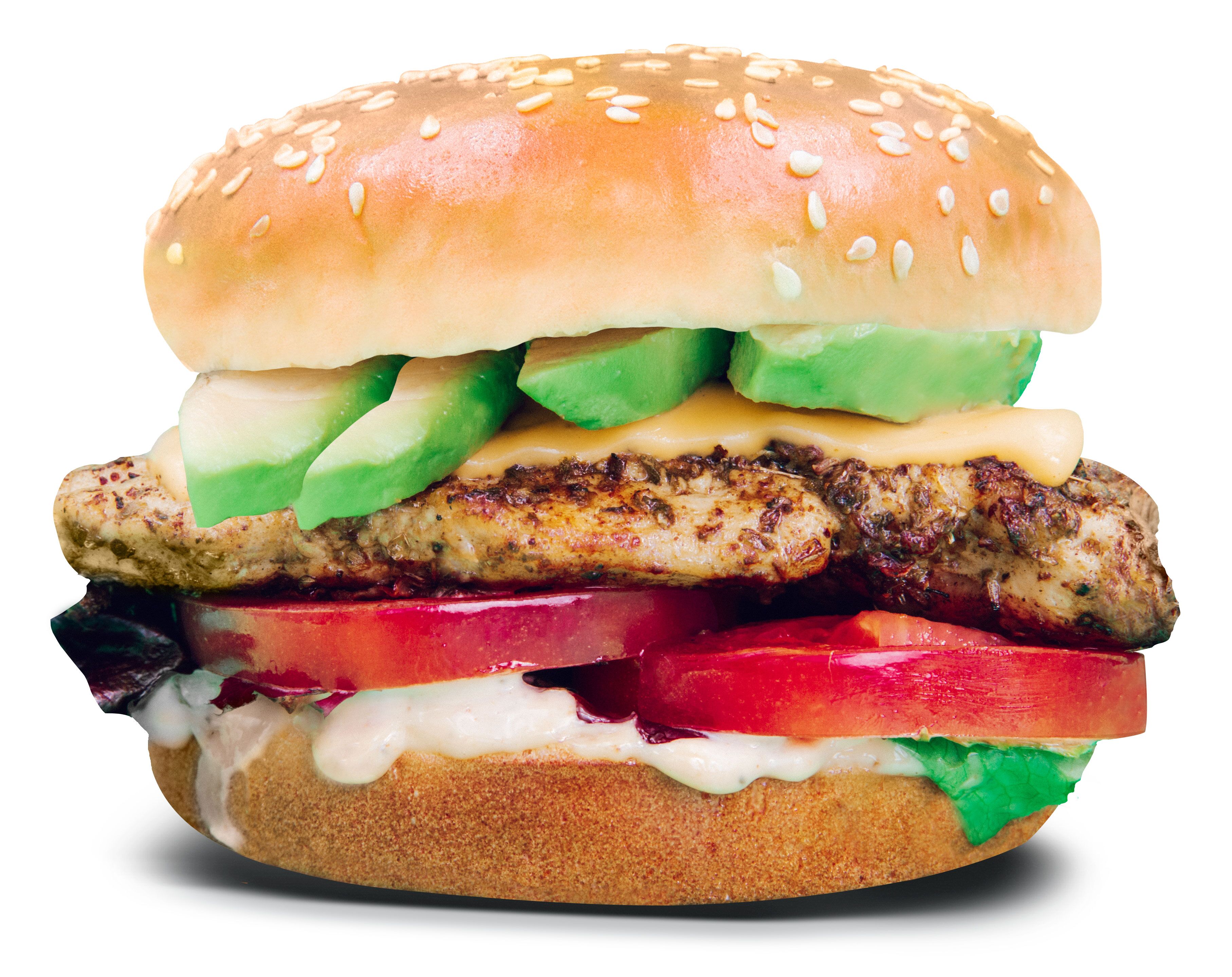 Order 1/4 Lb. Grilled Chicken Big Burgerim food online from Burgerim store, Gaithersburg on bringmethat.com