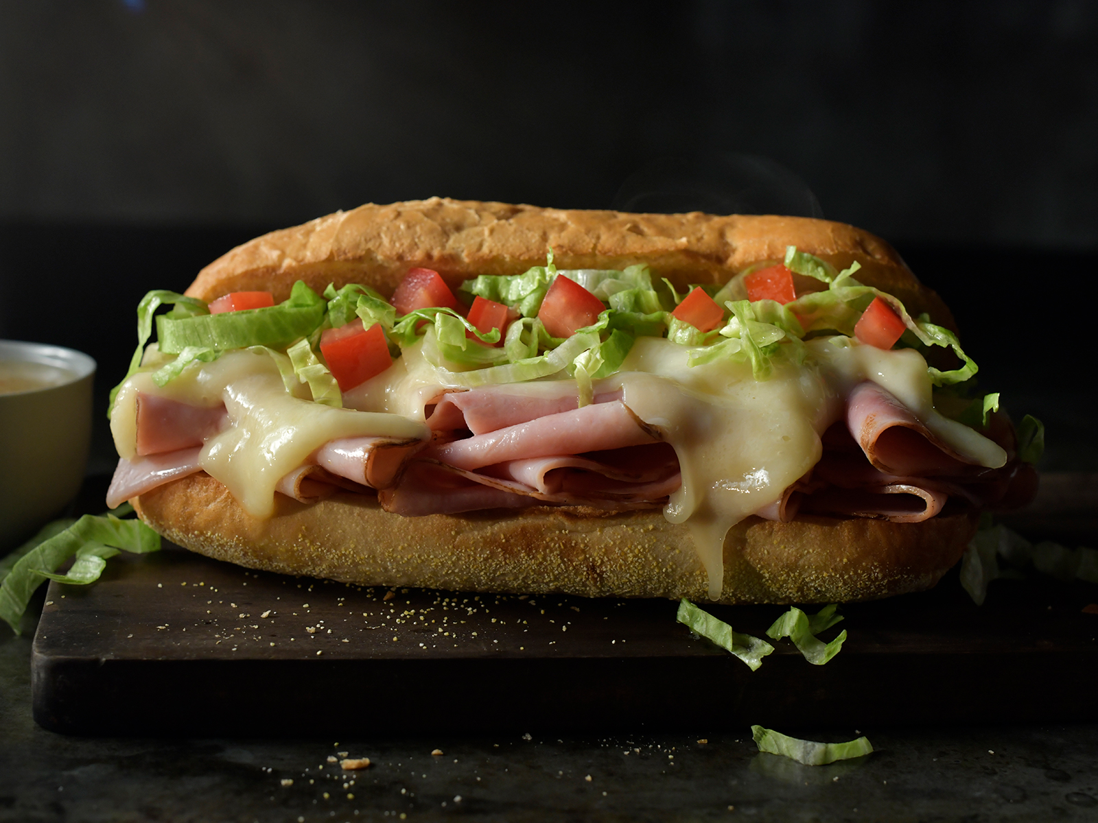 Order Ham and Cheese Sub food online from Jet's Pizza store, Huntersville on bringmethat.com