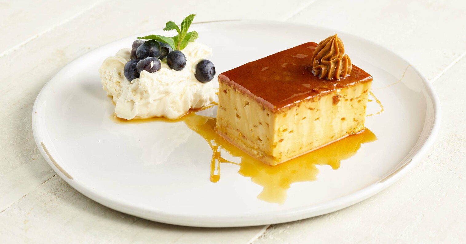 Order Dulce de Leche Flan food online from Gaucho Grill store, Pasadena on bringmethat.com
