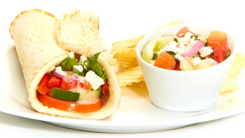 Order Greek Salad Gyro food online from Taziki Mediterranean Cafe store, Florence on bringmethat.com