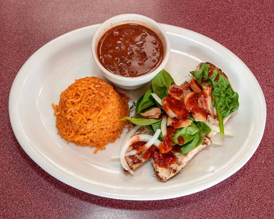 Order Pollo Ranchero food online from El Jinete Mexican Restaurant store, Dawsonville on bringmethat.com
