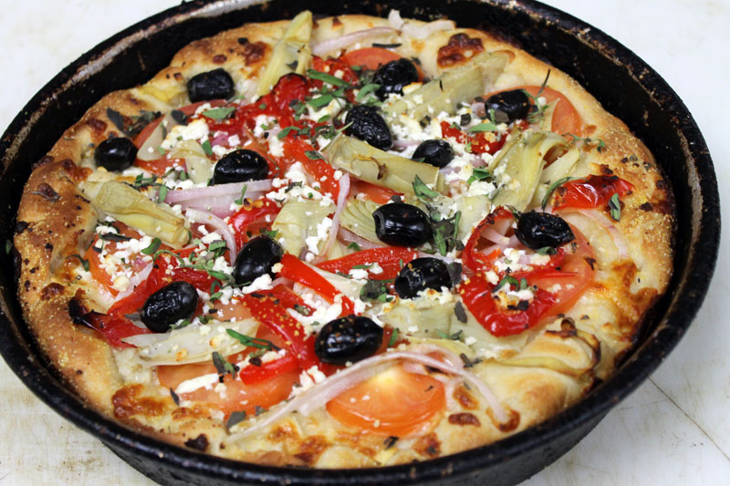 Order Greektown Pizza food online from Pizza Chicago store, Santa Clara on bringmethat.com