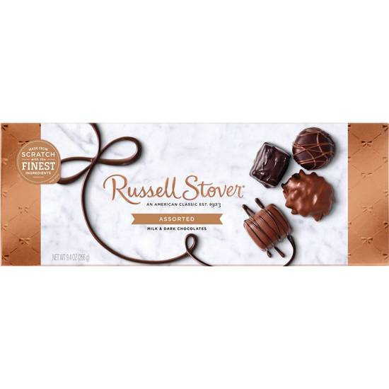 Order Russell Stover Assorted Milk & Dark Chocolates Gift Box, 9.4 OZ food online from Cvs store, MONTEZUMA on bringmethat.com