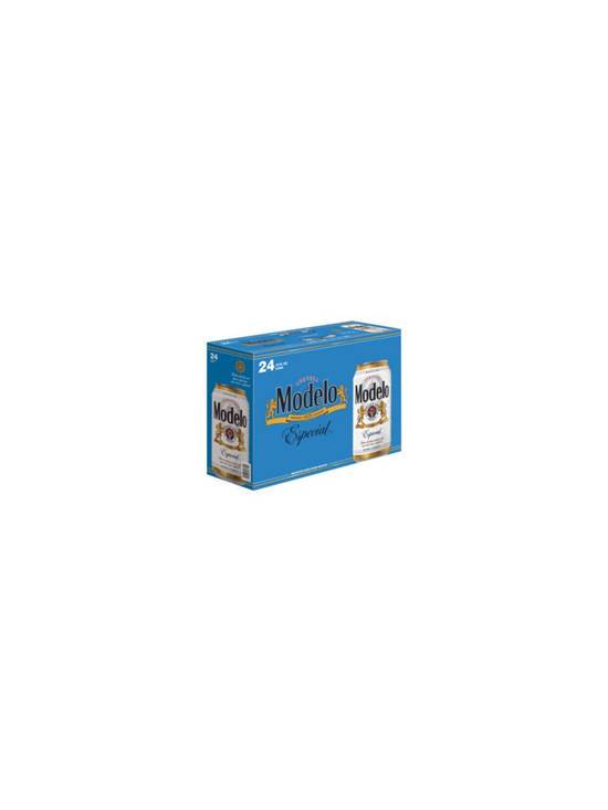 Order Modelo Especial 24pk 12 OZ Can  (4.4 % ABV) food online from Chevron Extramile store, Brea on bringmethat.com