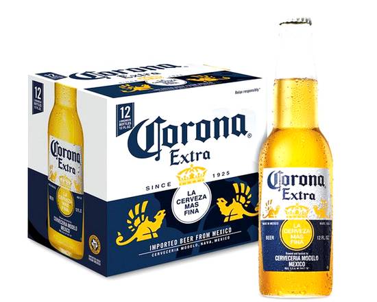 Order Corona, 12pk-12oz bottled beer (4.6% ABV) food online from Ranch Market Too store, Yountville on bringmethat.com