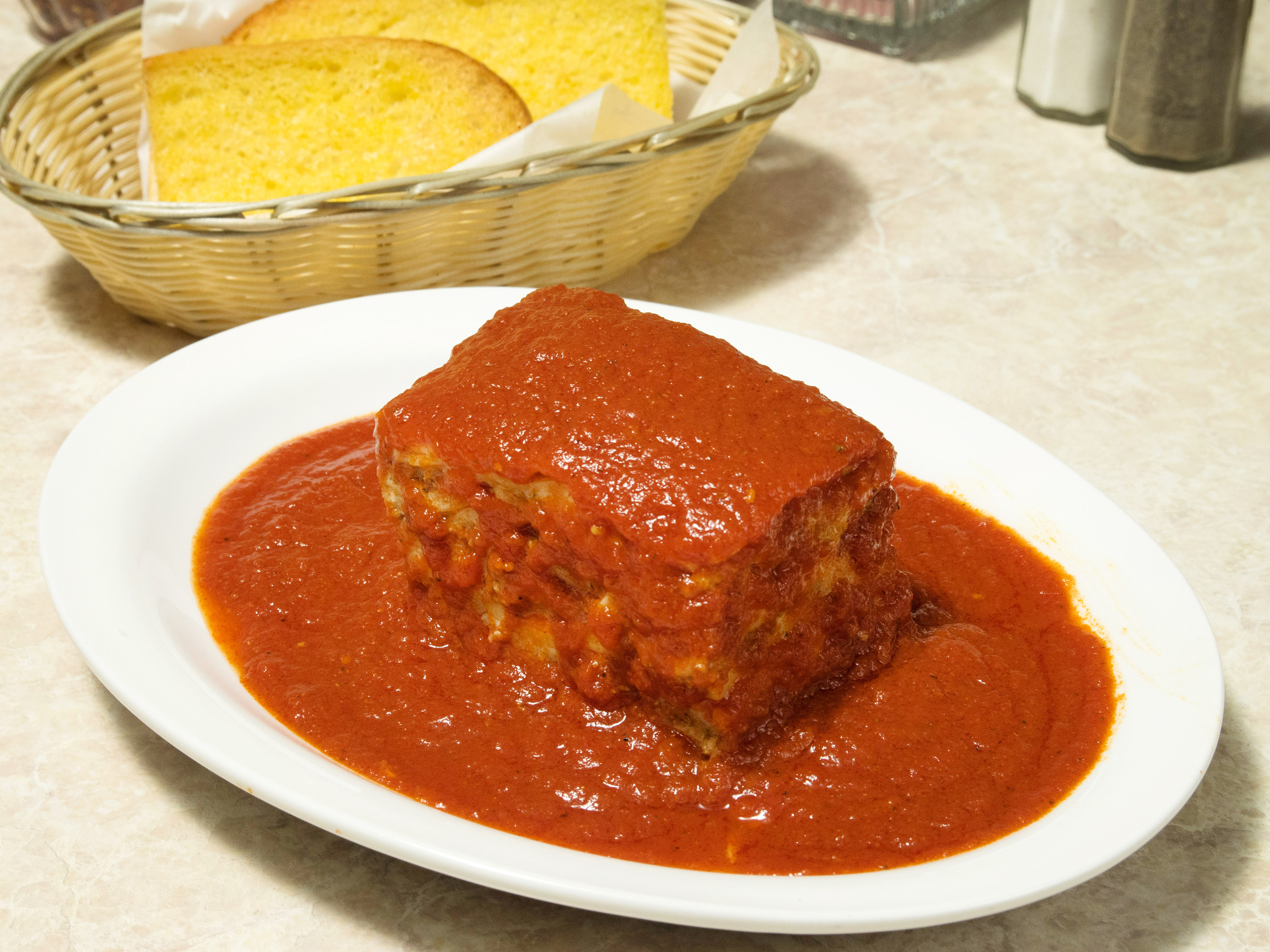 Order Lasagna with Tomato Sauce food online from Borrelli's Pizza & Italian Food store, Encinitas on bringmethat.com