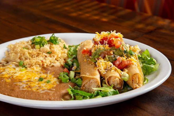 Order Flauta Dinner food online from Ajo Al Mexican Cafe store, Scottsdale on bringmethat.com