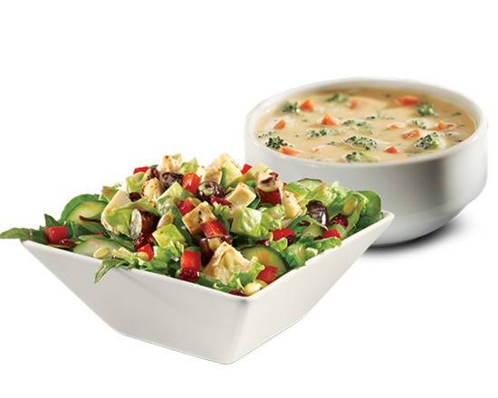 Order Pair Up Half Salad & Soup food online from Quiznos store, Turlock on bringmethat.com