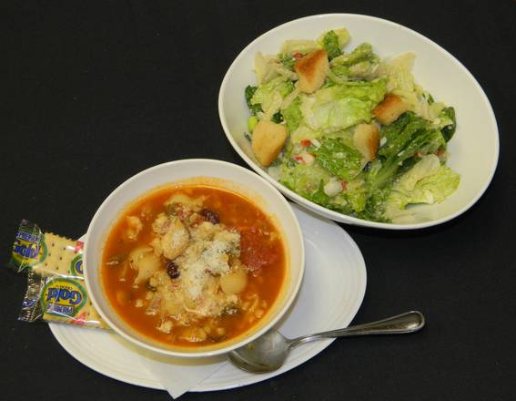 Order Choice of Small Salad and Bowl of Soup food online from Casa! Ristorante store, FORT WAYNE on bringmethat.com