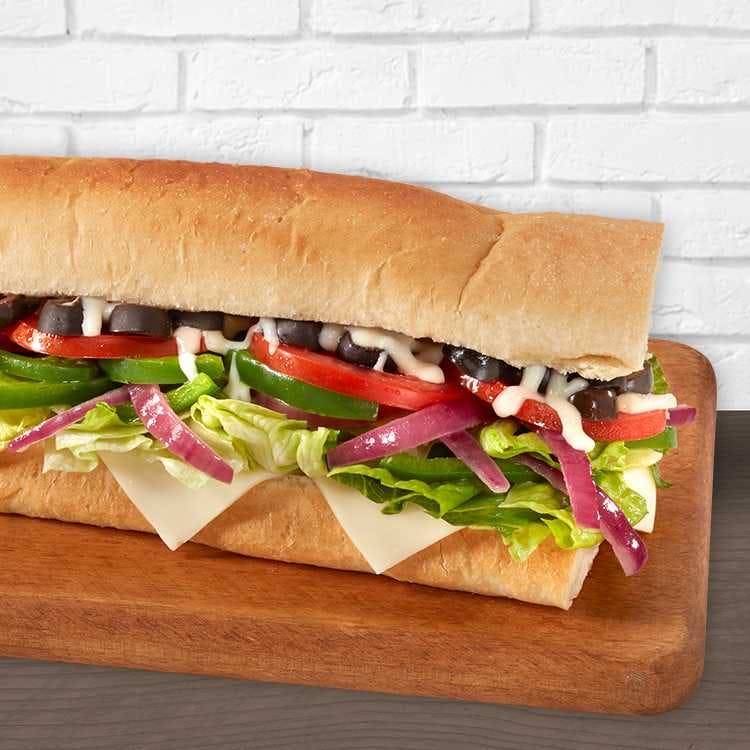 Order Veggie Sub - Regular 6'' food online from Papa Pizza To Go store, Blairsville on bringmethat.com