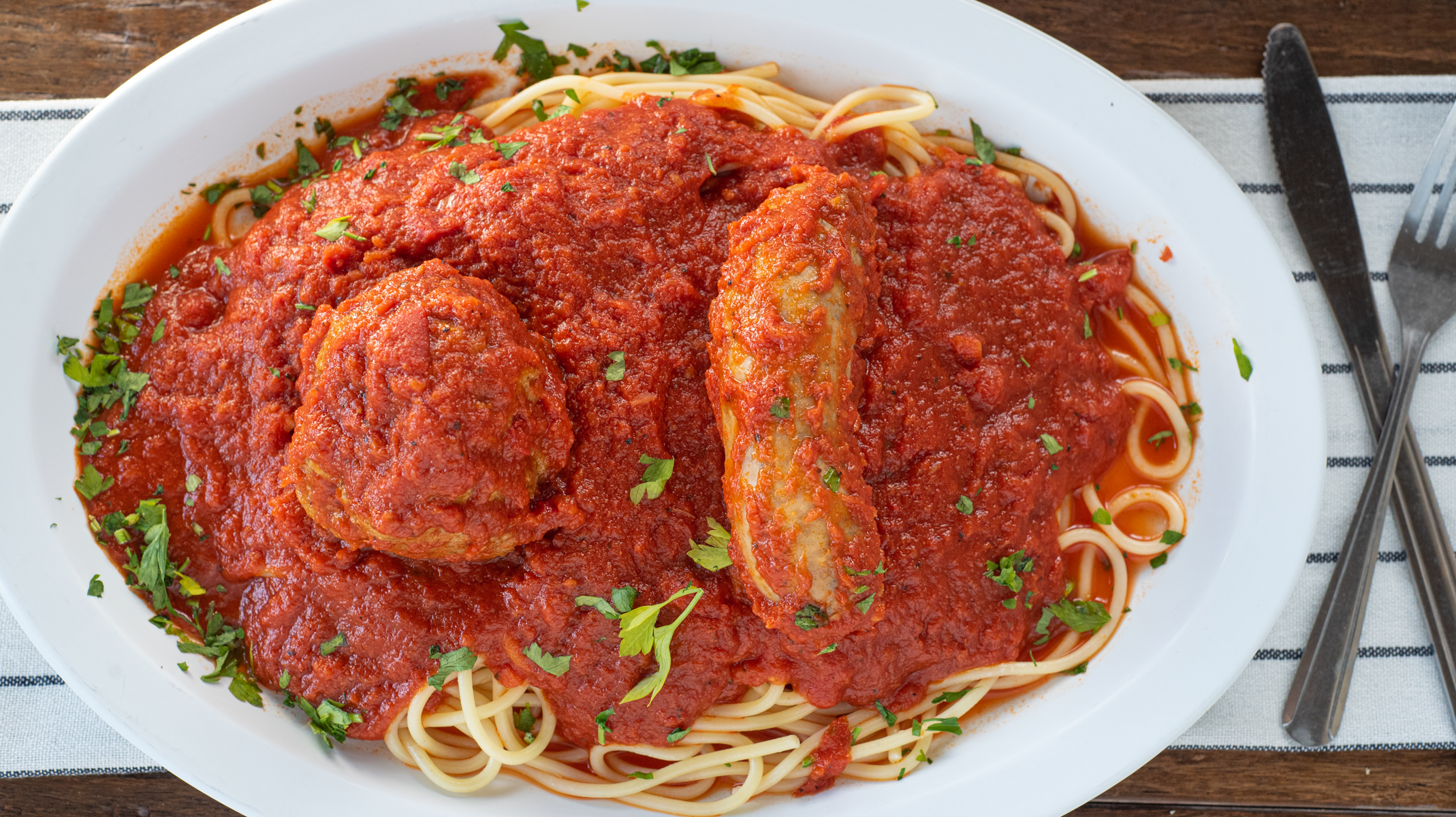 Order Pasta with Meatballs food online from Westover Pizza store, Stamford on bringmethat.com