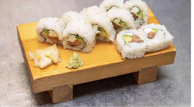 Order Cream Cheese Salmon Avocado Roll food online from Lucky Tetsu store, Brentwood on bringmethat.com