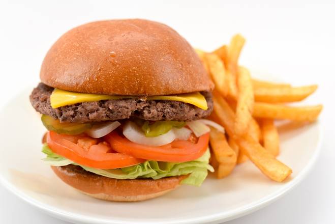 Order Cheeseburger (8 oz Patty) food online from Franks Grill store, Houston on bringmethat.com