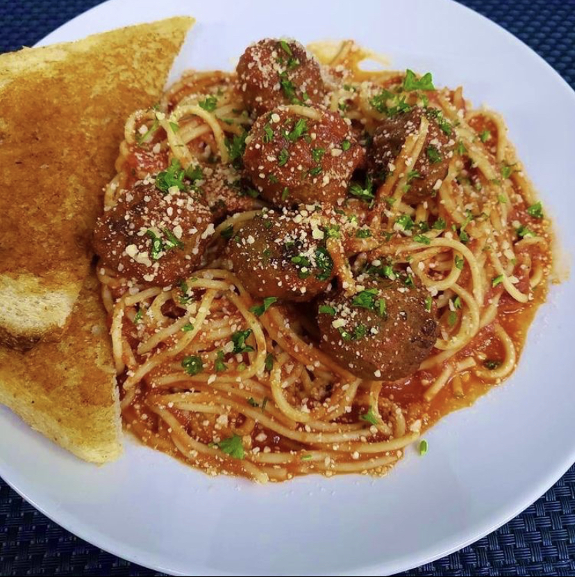 Order Spaghetti & Meatballs (available after 10:30am) food online from Neli's catering restaurant store, Los Angeles on bringmethat.com