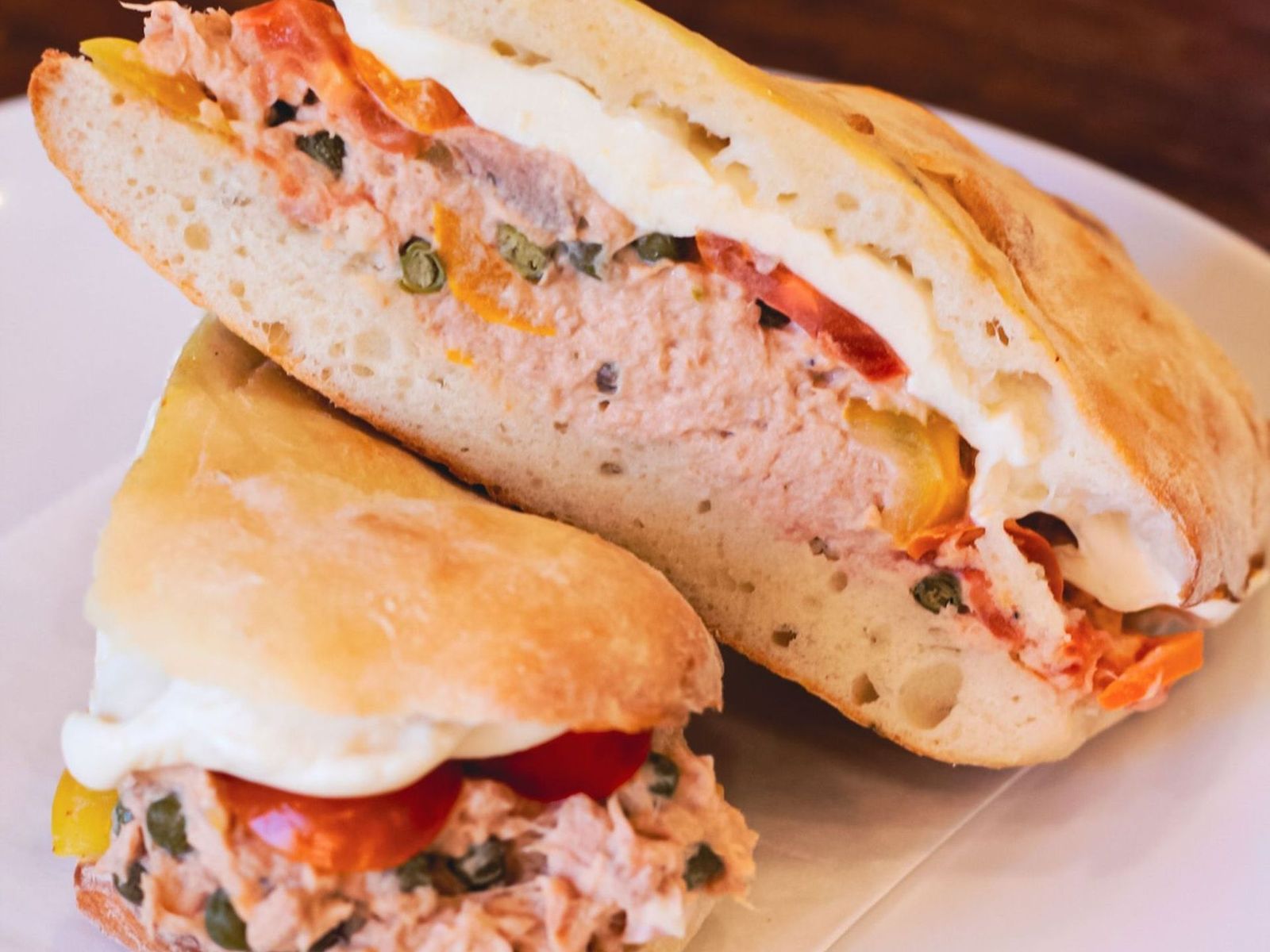 Order Italian Tuna Sandwich food online from Alessio’s Cafe | Gelato | Pizza store, Hoboken on bringmethat.com