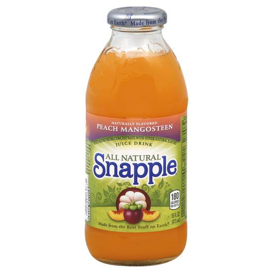 Order Snapple Juice Drink Peach Mangosteen (16 oz) food online from Rite Aid store, SONORA on bringmethat.com