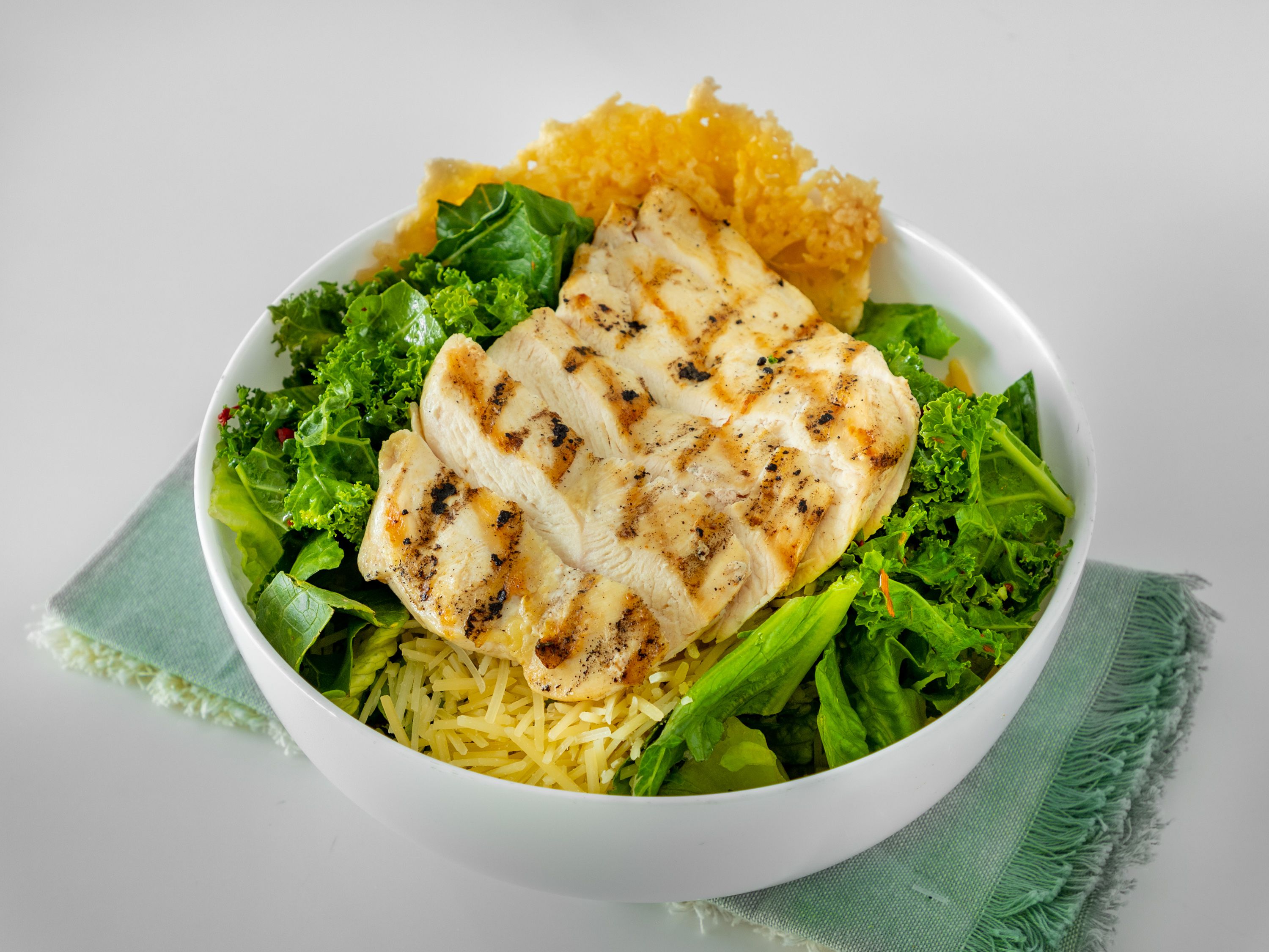 Order Kale Chicken Caesar food online from Fueled Fresh Kitchen store, Draper on bringmethat.com