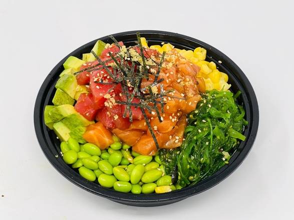 Order Tuna Salmon Poke Bowl food online from Kanji Sushi Hibachi Goose Creek store, Goose Creek on bringmethat.com