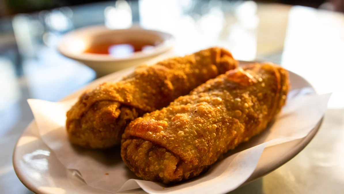 Order A5. Spicy or Mild Egg Rolls food online from P.S. Bangkok store, Chicago on bringmethat.com