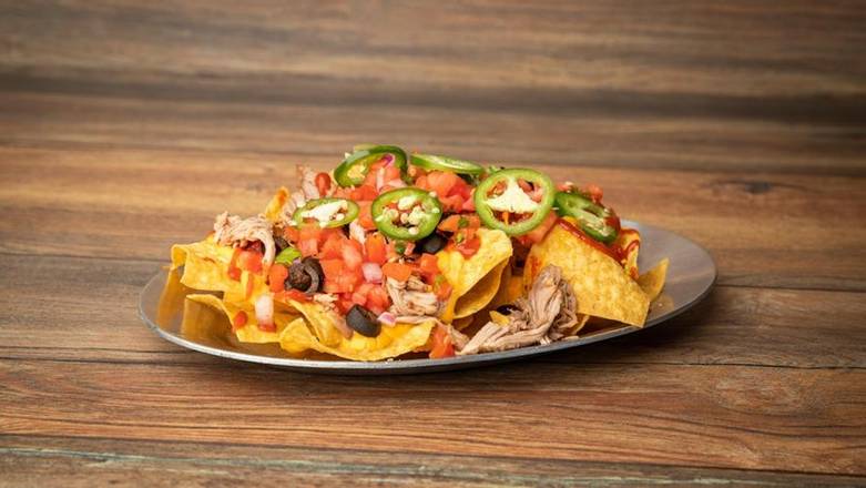 Order NACHOS THE WORKS food online from Bubbakoo's Burritos store, Toms River on bringmethat.com